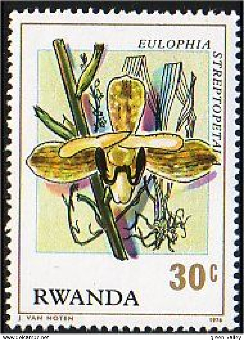 777 Rwanda Orchidee Orchid MNH ** Neuf SC (RWA-20) - Orchidées