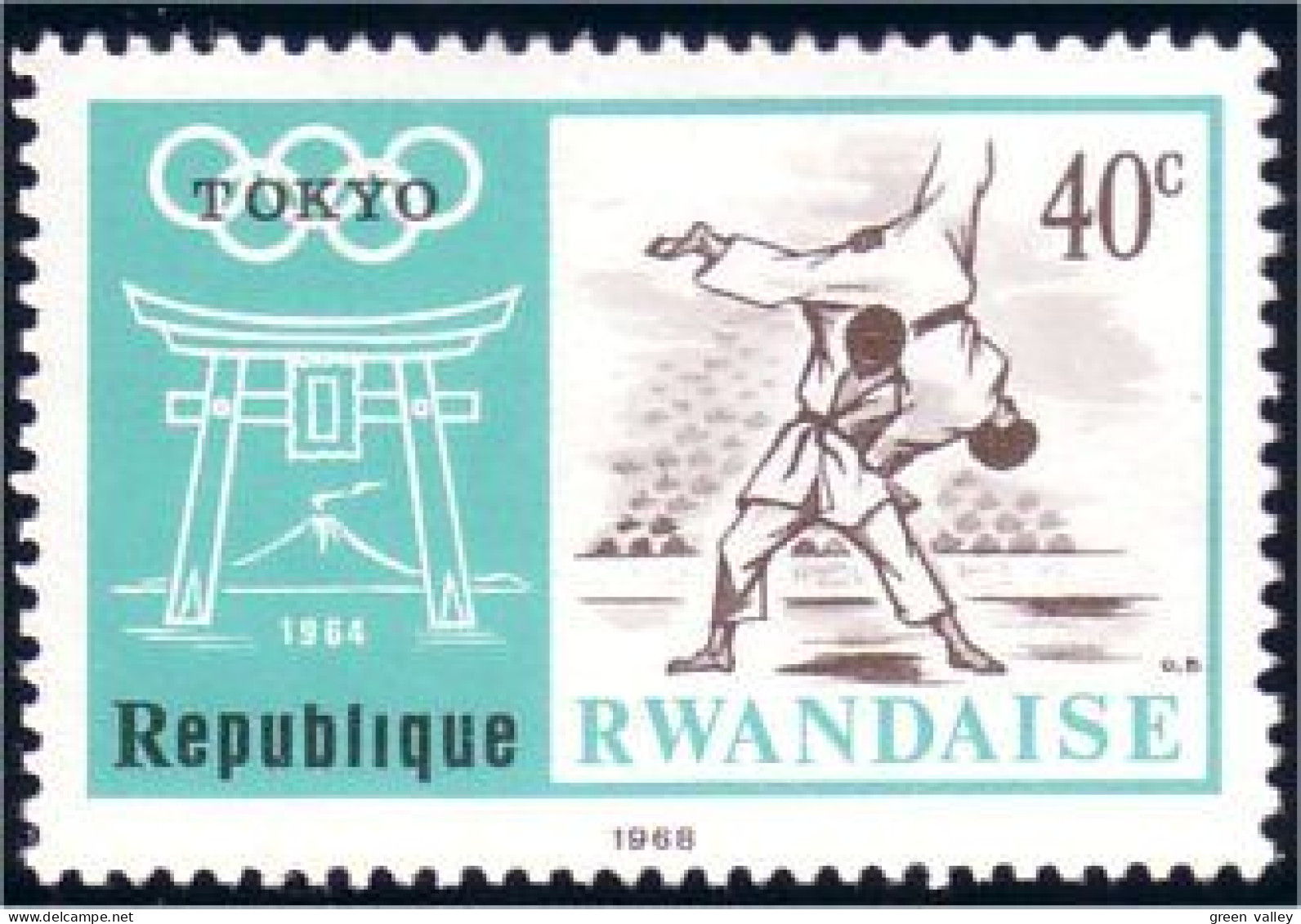 777 Rwanda Judo MH * Neuf (RWA-41) - Ungebraucht
