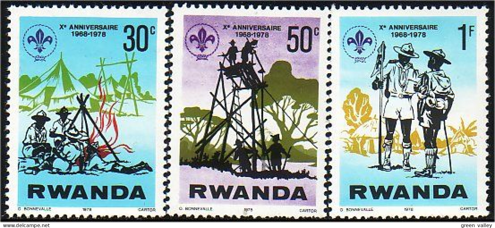 777 Rwanda Scouts MNH ** Neuf SC (RWA-5) - Sonstige & Ohne Zuordnung