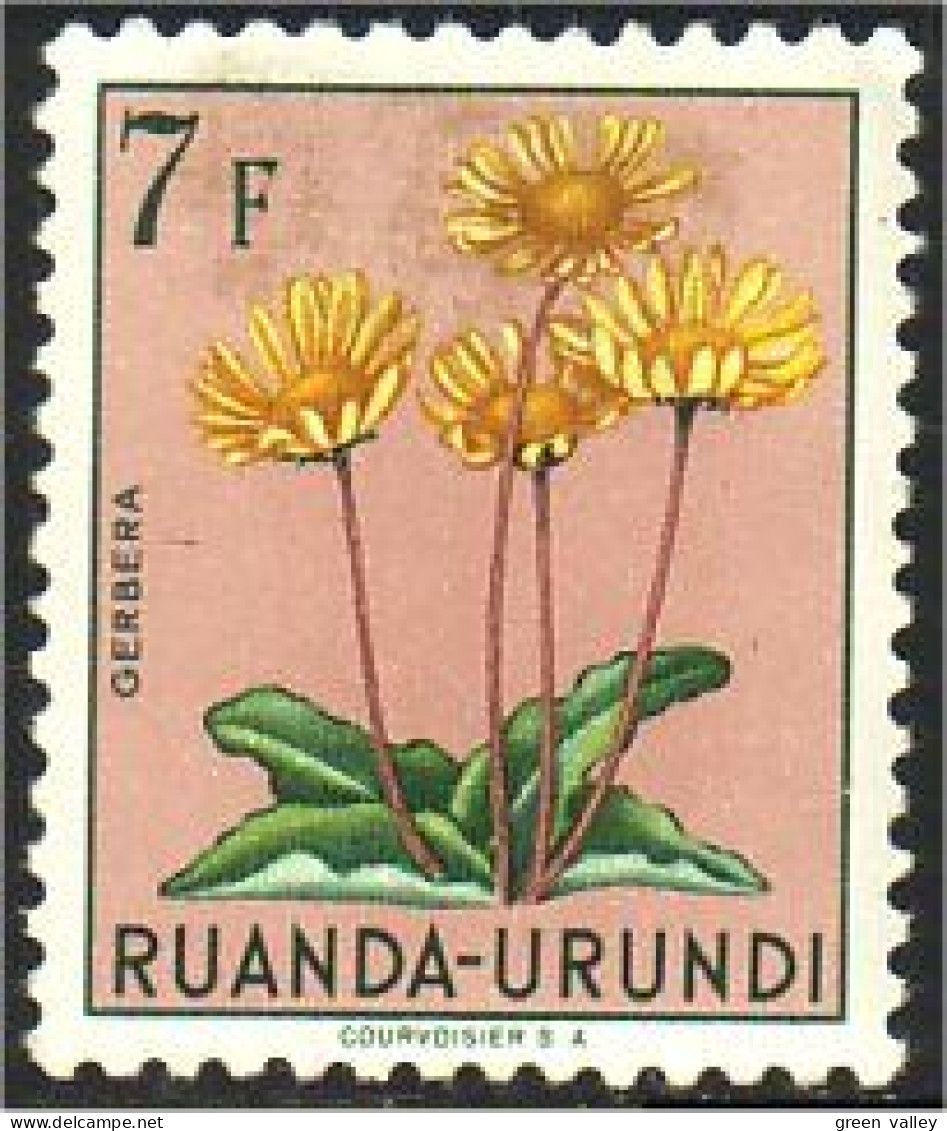 770 Ruanda Urundi Gerbera MH * Neuf (RUA-11) - Sonstige & Ohne Zuordnung