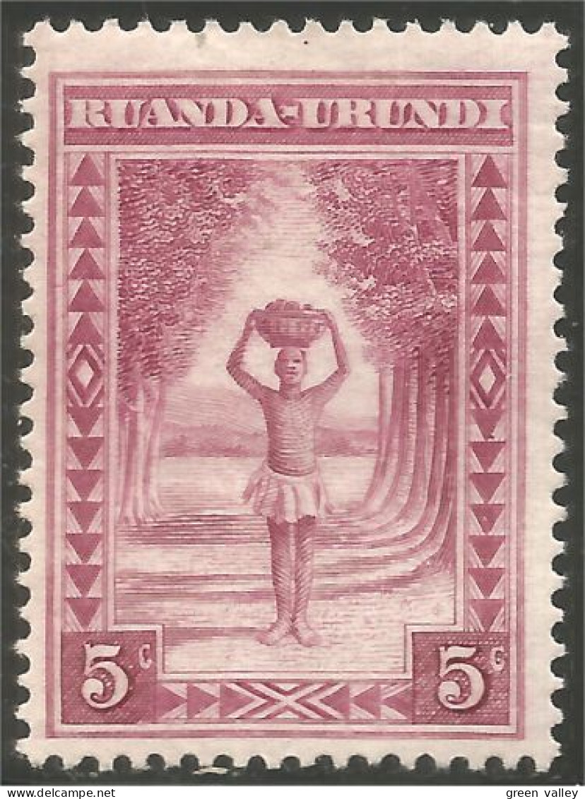 770 Ruanda Urundi Porteur Porter 1931 MH * Neuf (RUA-32) - Unused Stamps