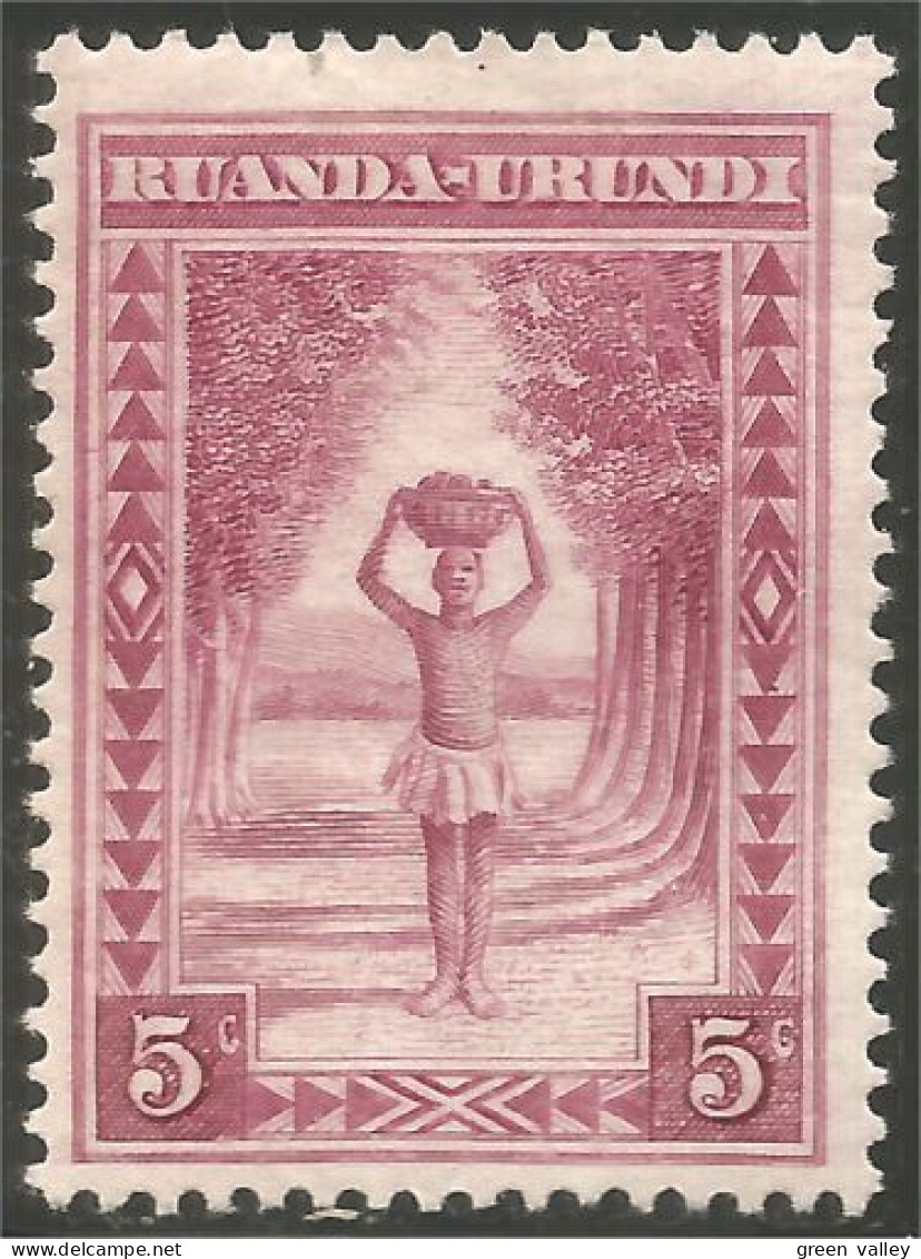 770 Ruanda Urundi Porteur Porter 1931 MH * Neuf (RUA-32) - Ungebraucht