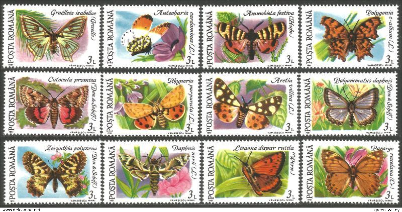 766 Roumanie Papillons Butterflies Farfalle Mariposas Schmetterlinge Vlinders MNH ** Neuf SC (ROU-370c) - Mariposas