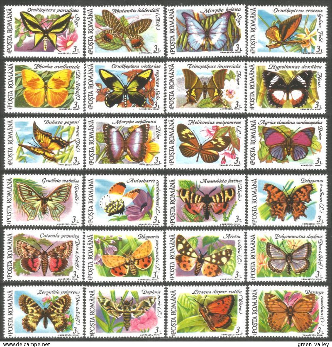 766 Roumanie Papillons Butterflies Farfalle Mariposas Schmetterlinge Vlinders MNH ** Neuf SC (ROU-371c) - Mariposas