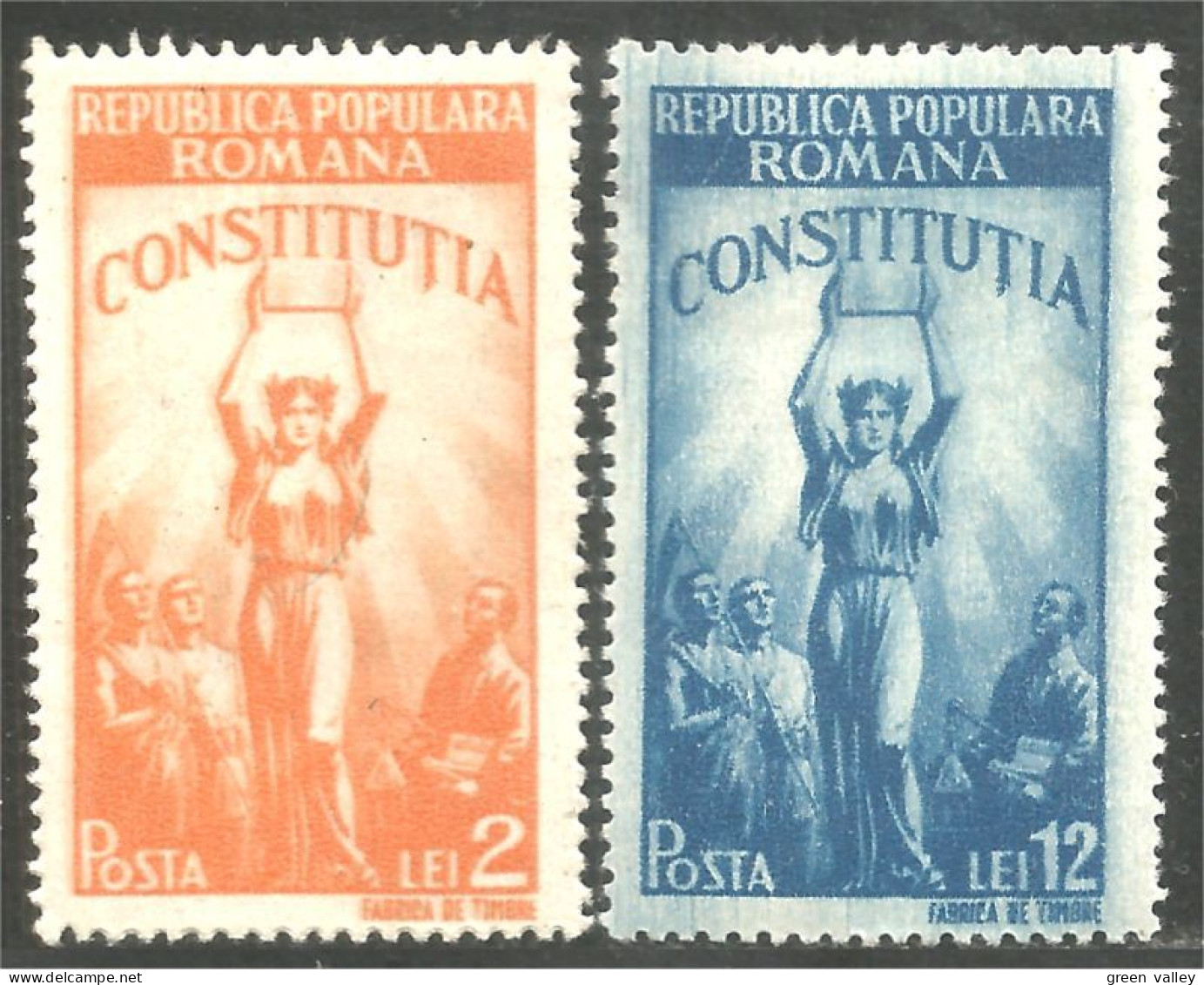 766 Roumanie Constitution MH * Neuf (ROU-361) - Andere & Zonder Classificatie