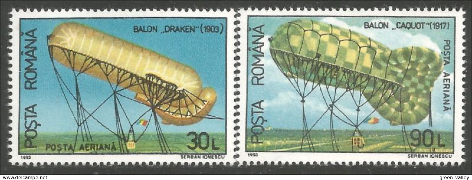 766 Roumanie Ballon Balloon Draken Caquot MNH ** Neuf SC (ROU-331) - Andere (Lucht)