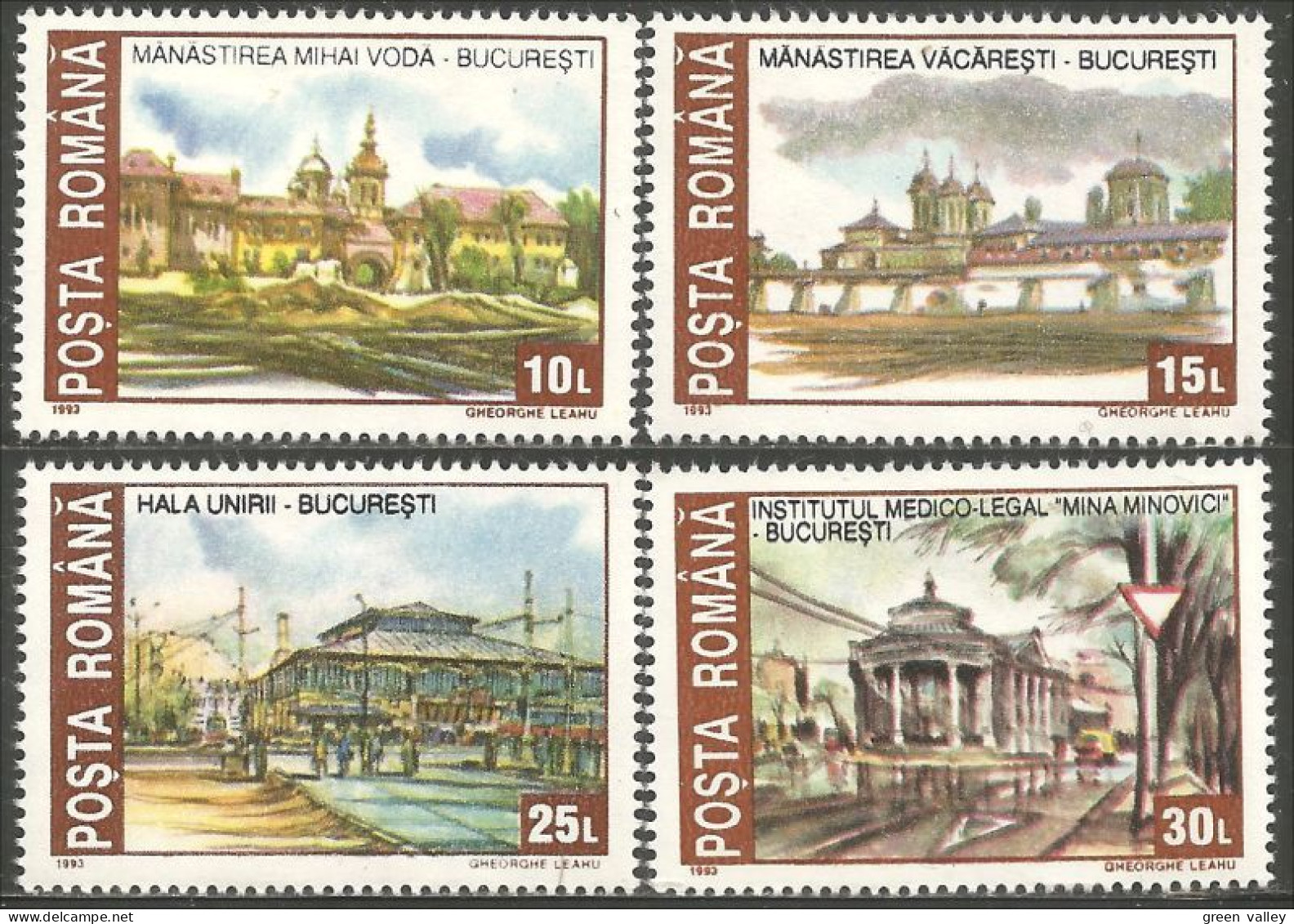 766 Roumanie Monuments Monastere Monastery Institut Medical MNH ** Neuf SC (ROU-323) - Nuevos