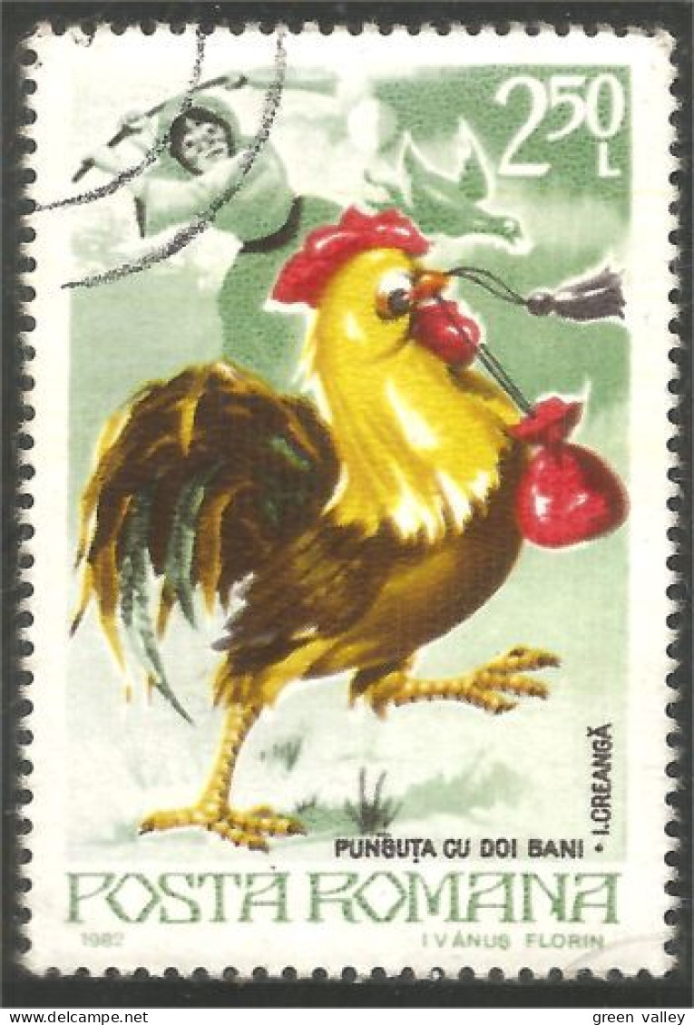 766 Roumanie Coq Rooster Hahn Haan Gallo Poule Hen Huhn (ROU-297) - Galline & Gallinaceo