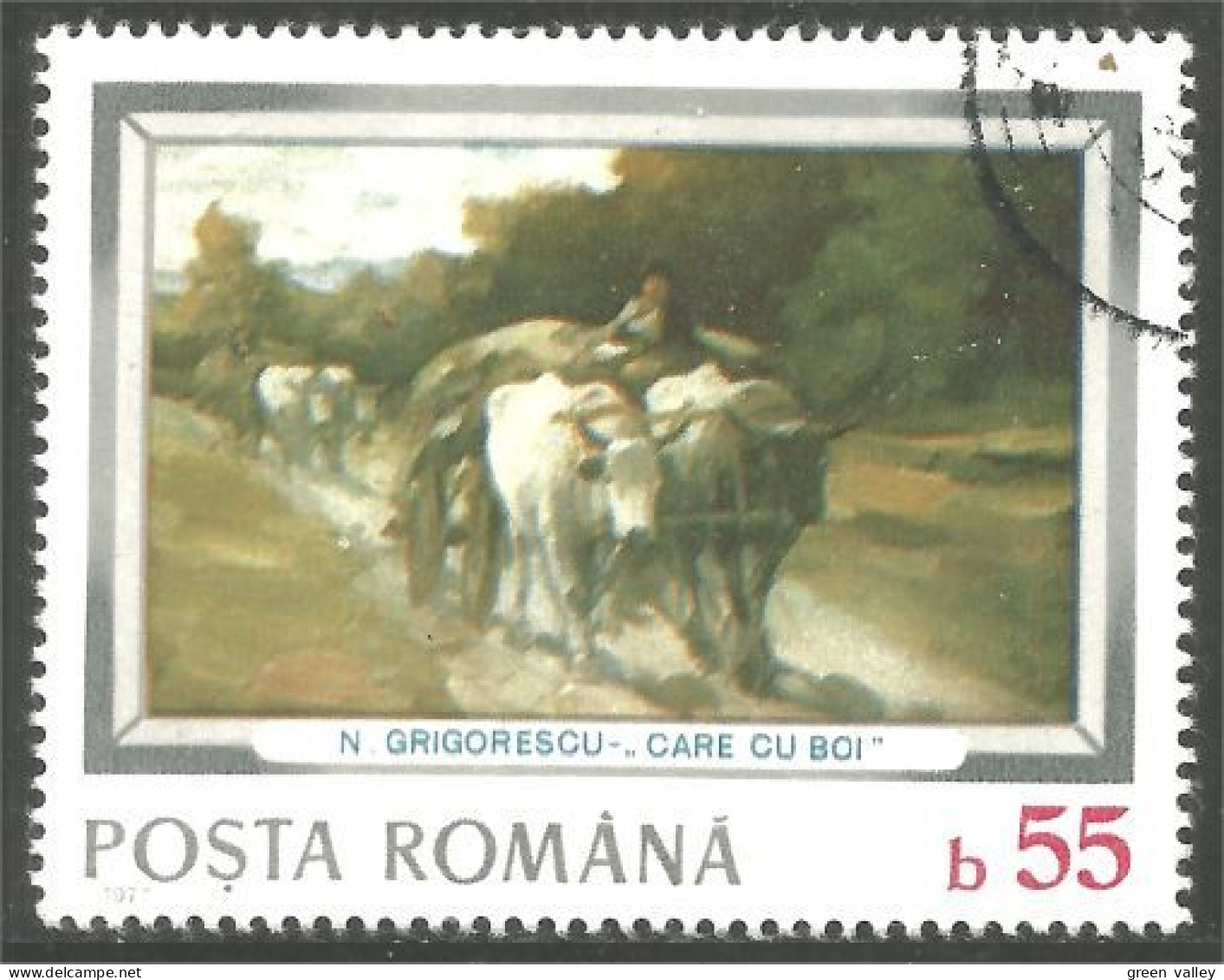 766 Roumanie Vache Cow Kuh Koe Mucca Vacca Vaca Taureau Bull (ROU-301) - Mucche