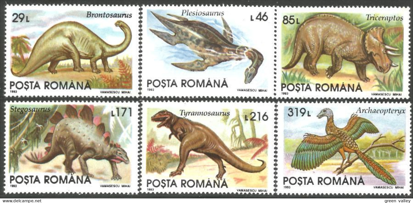 766 Roumanie Dinosaures Dinosaurs MNH ** Neuf SC (ROU-259) - Préhistoriques