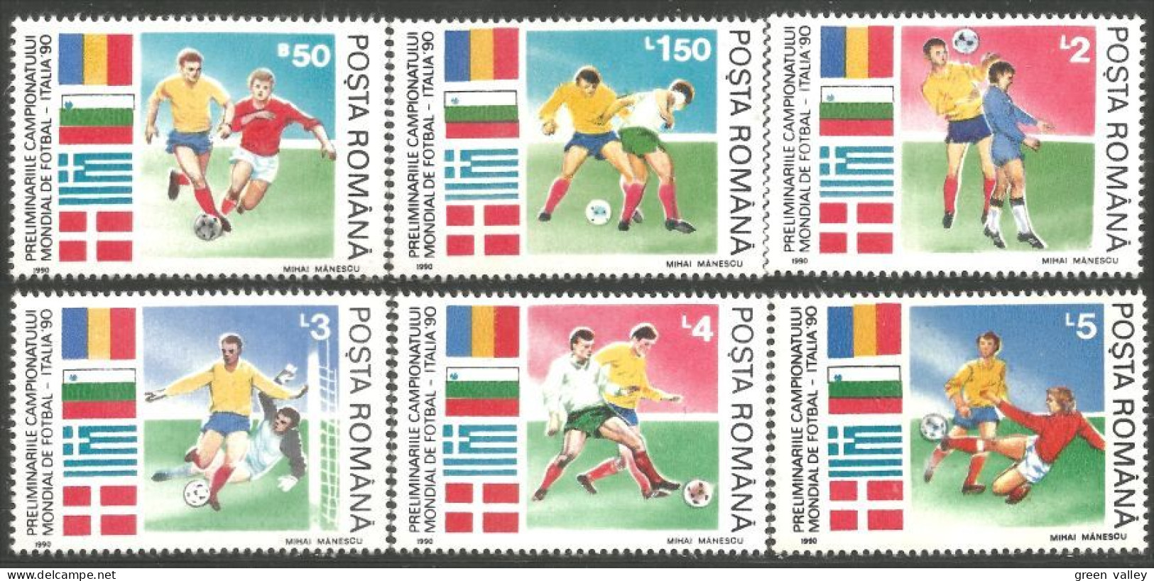 766 Roumanie Drapeaux Flags Football Soccer MNH ** Neuf SC (ROU-255) - Other & Unclassified