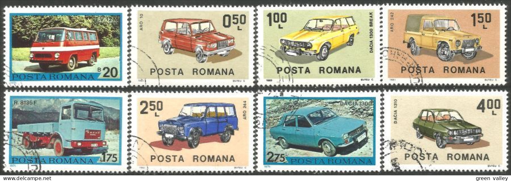 766 Roumanie Automobiles Camions Trucks 1975-83 (ROU-239) - Cars