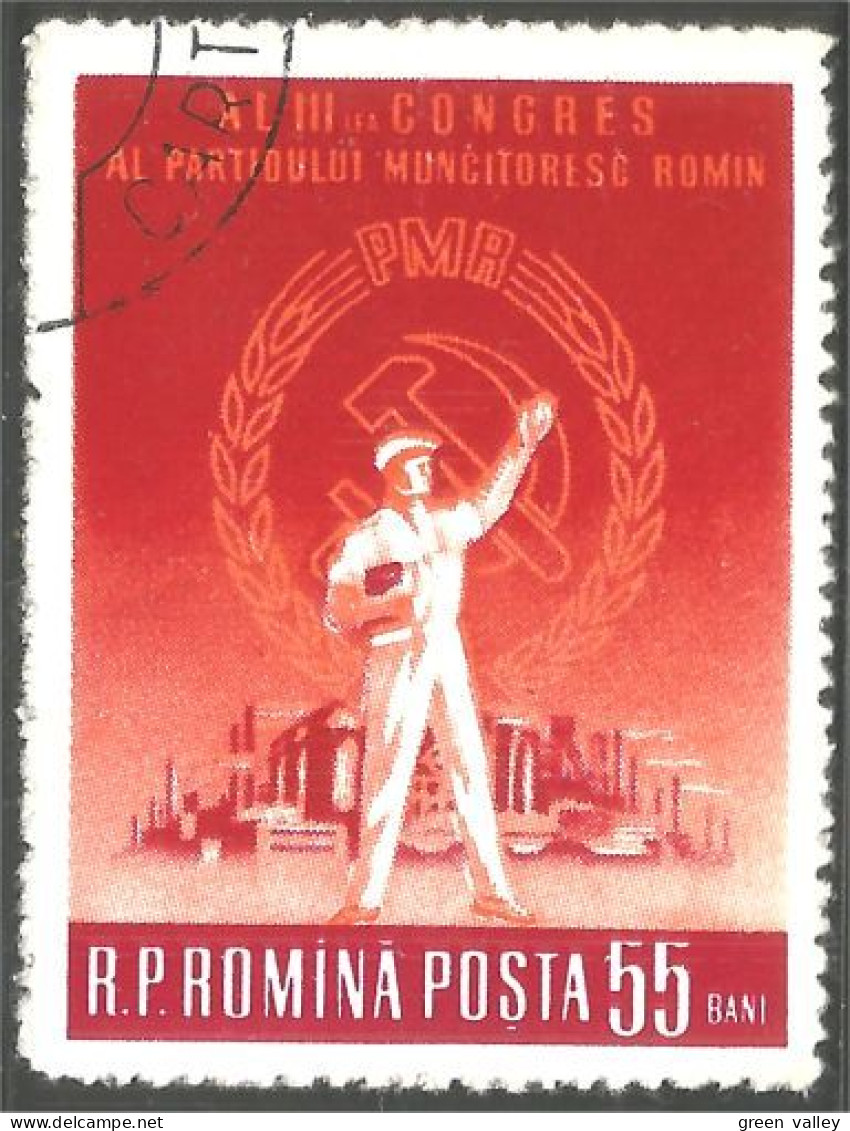 766 Roumanie Parti Ouvrier Worker Party (ROU-179) - Oblitérés
