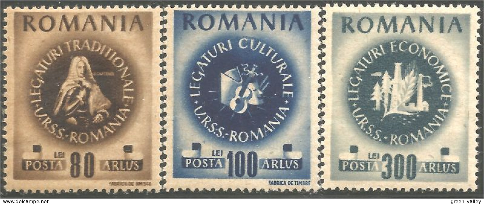 766 Roumanie Amitié Russie Russia Friendship MVLH * Neuf Très Légère (ROU-147) - Unused Stamps