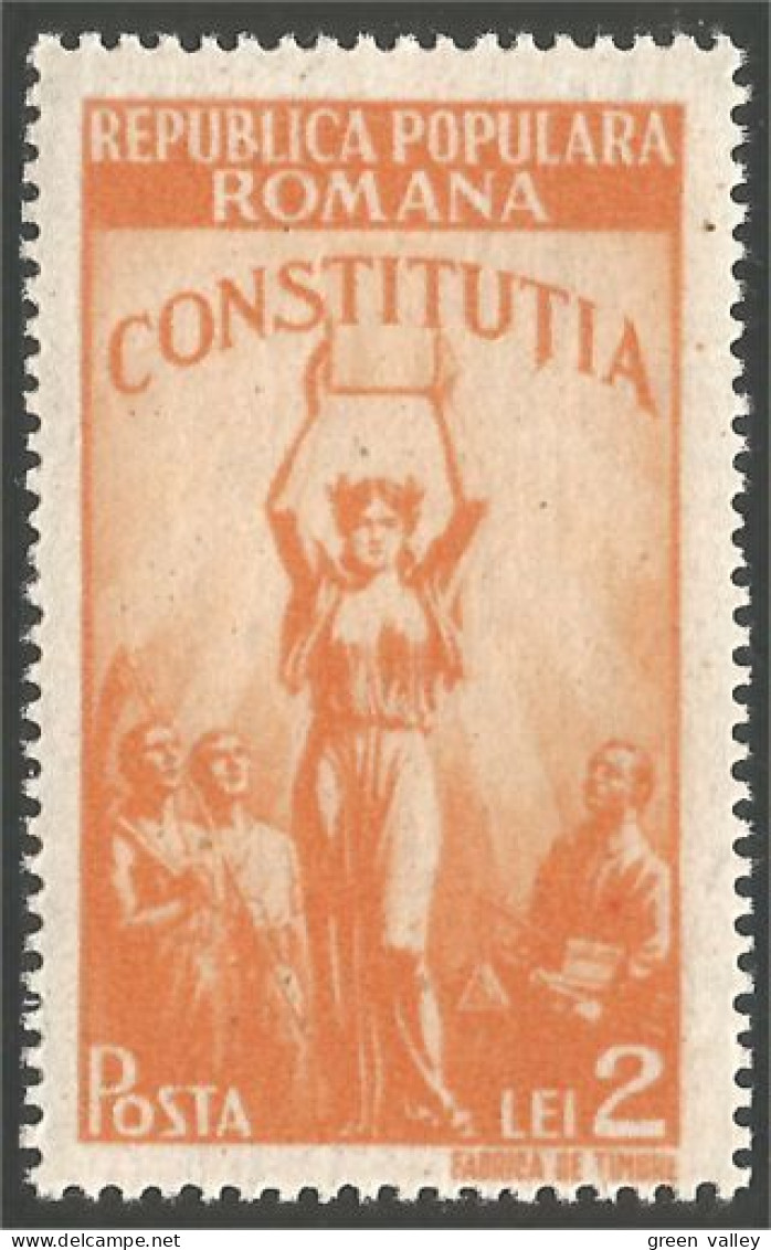 766 Roumanie Allegory Republic MNH ** Neuf SC (ROU-149) - Unused Stamps
