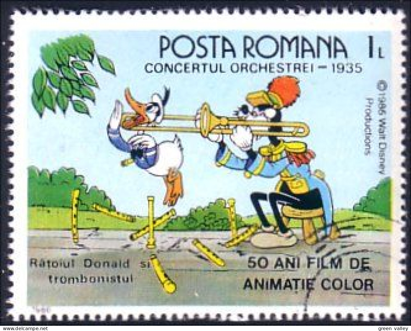 766 Roumanie Disney Donald Orchestre Costume Music Musique (ROU-97) - Disfraces