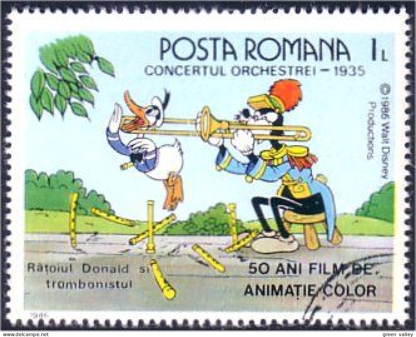 766 Roumanie Disney Donald Trombone Costume Music Musique (ROU-96) - Kostüme