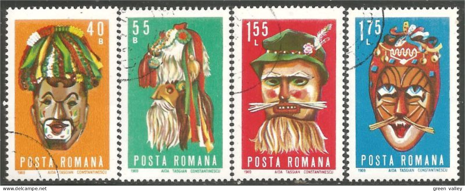 766 Roumanie Masks Masques Clown (ROU-311a) - Zirkus