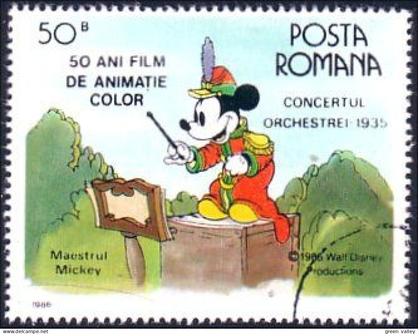 766 Roumanie Disney Mickey Orchestra Maestro Band (ROU-77) - Disfraces