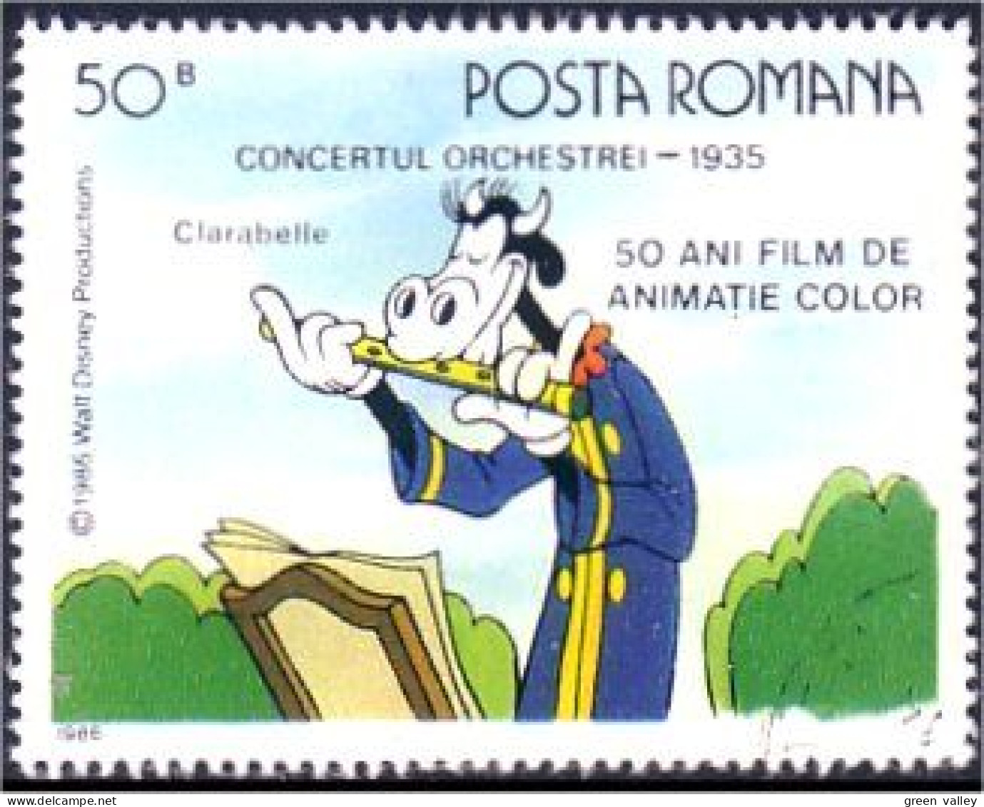 766 Roumanie Disney Clarabelle Vache Cow (ROU-61) - Ferme
