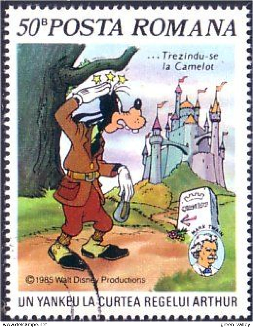 766 Roumanie Disney Goofy Dingo Camelot Roi Arthur Court (ROU-43) - Disney