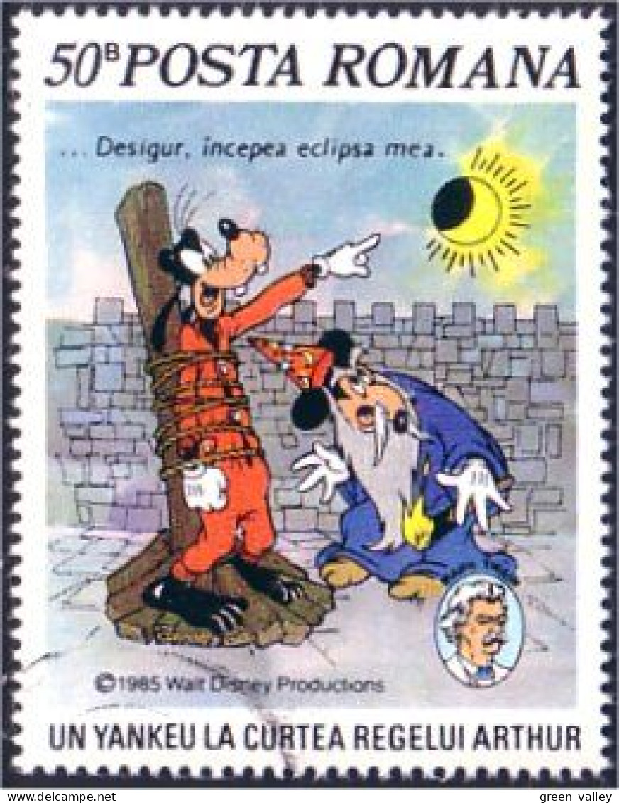 766 Roumanie Disney Mark Twain Astrologue Eclipse Soleil Sun Solar (ROU-38) - Disney