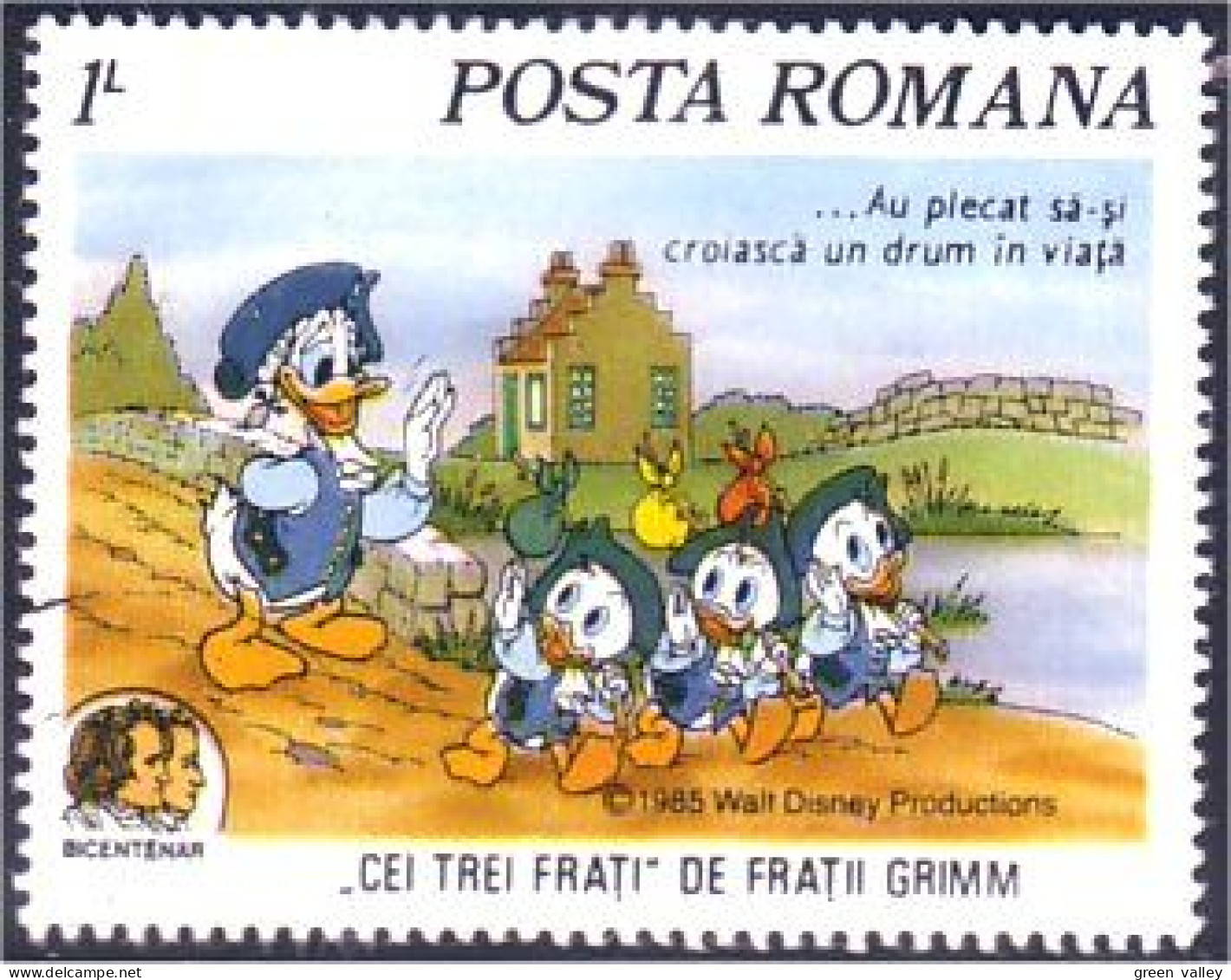 766 Roumanie Disney Bicentenar Donald Bicentennaire Bicentennial (ROU-36) - Indipendenza Stati Uniti