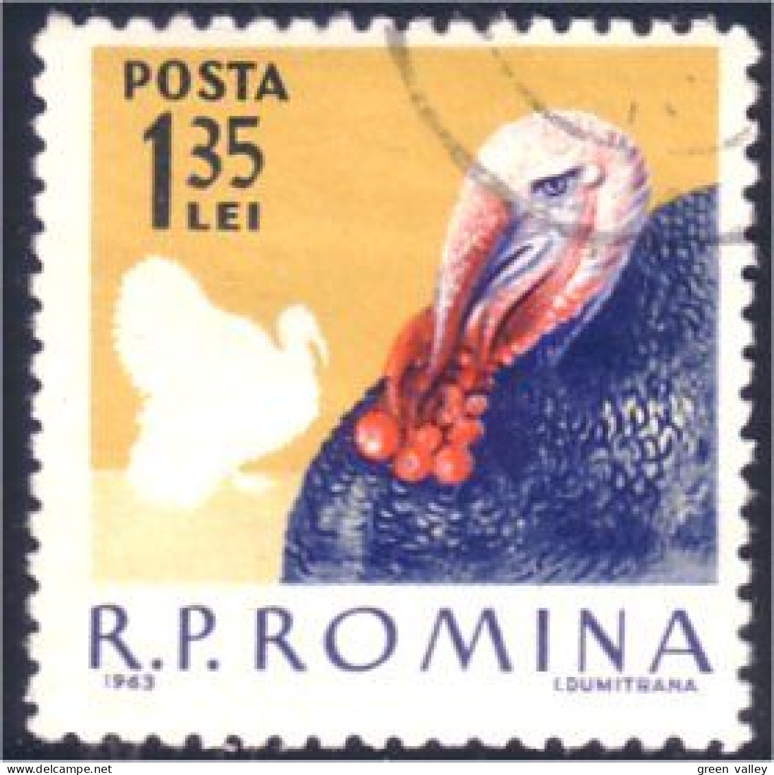 766 Roumanie Dinde Dindon Turkey (ROU-27) - Gallinaceans & Pheasants