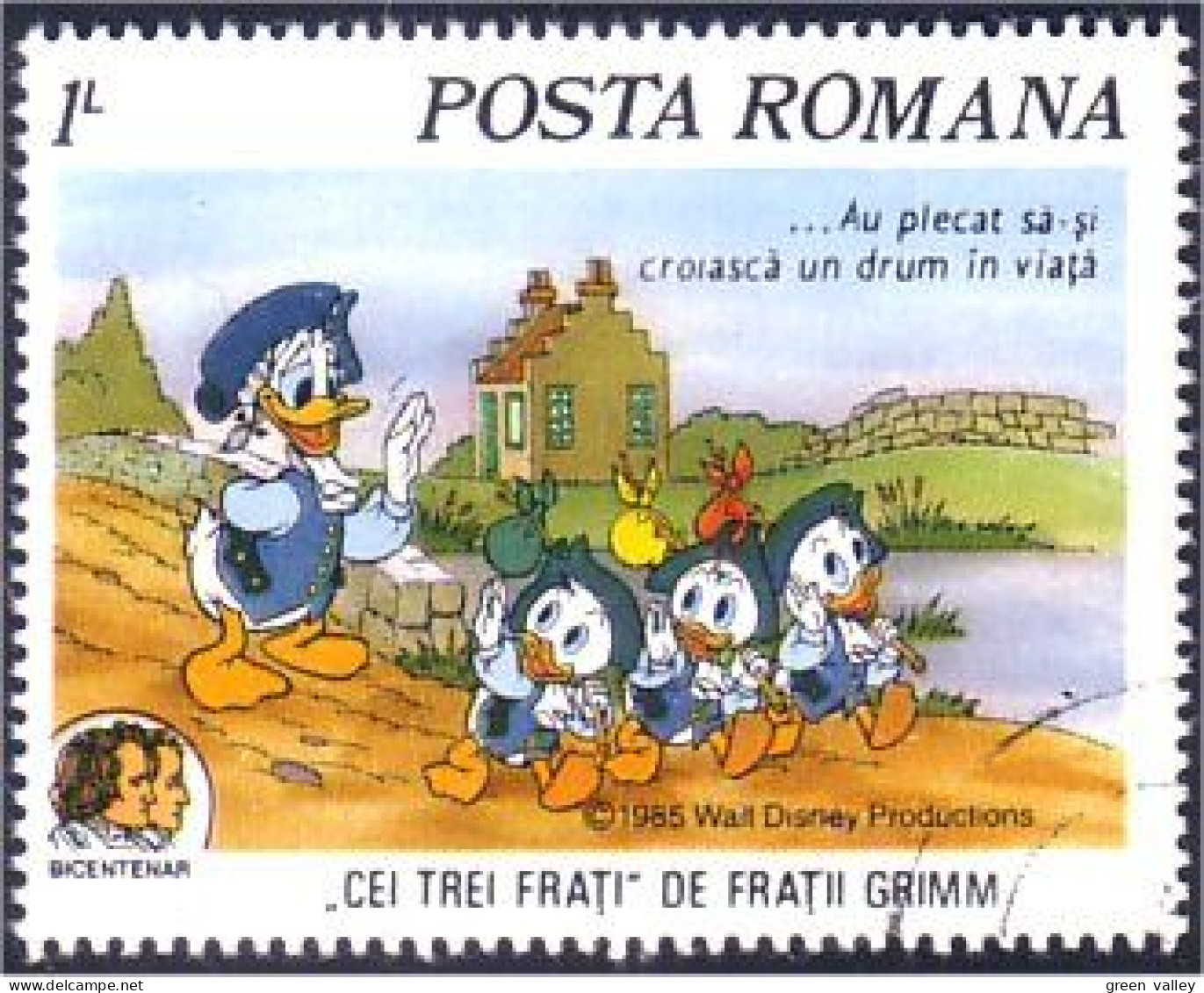 766 Roumanie Disney Bicentenar Donald Bicentennaire Bicentennial (ROU-34) - Indipendenza Stati Uniti