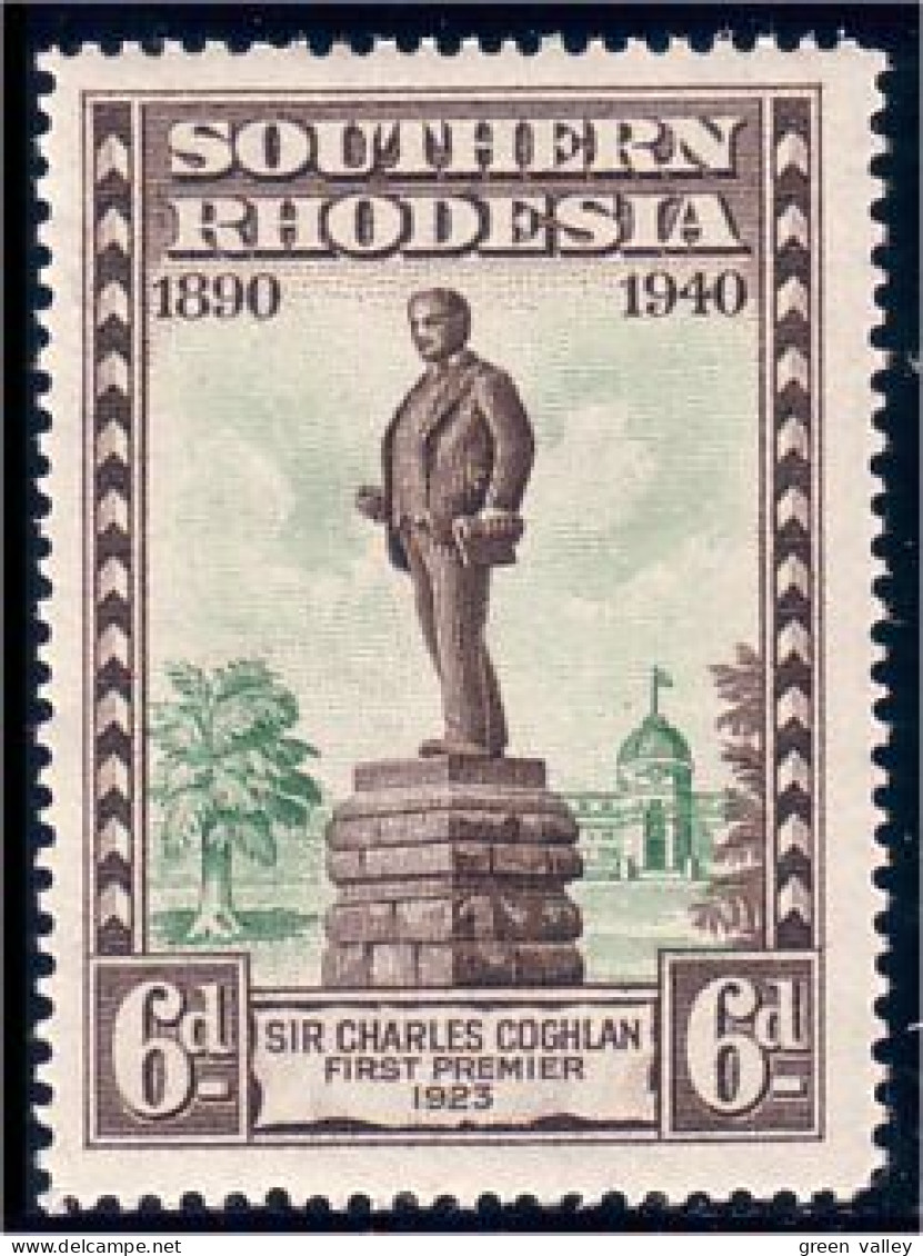 762 Southern Rhodesia Statue Cochlan MNH ** Neuf SC (RHS-14) - Rodesia Del Sur (...-1964)