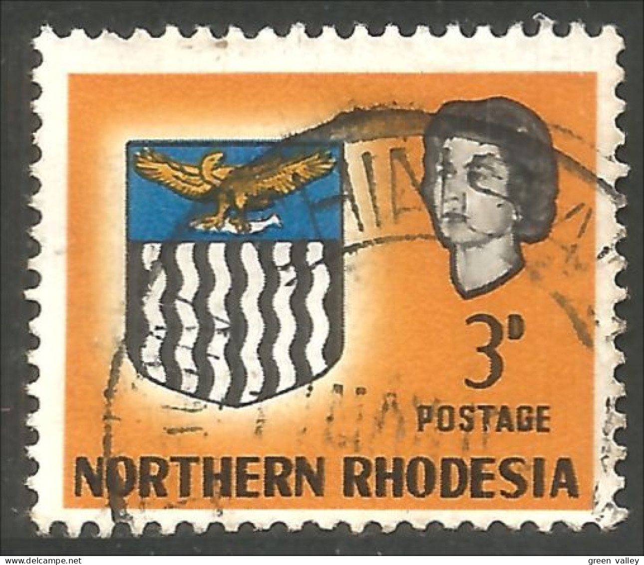 758 Northern Rhodesia Armoiries Coat Of Arms Aigle Eagle Adler Aquila (RHN-14i) - Africa (Other)