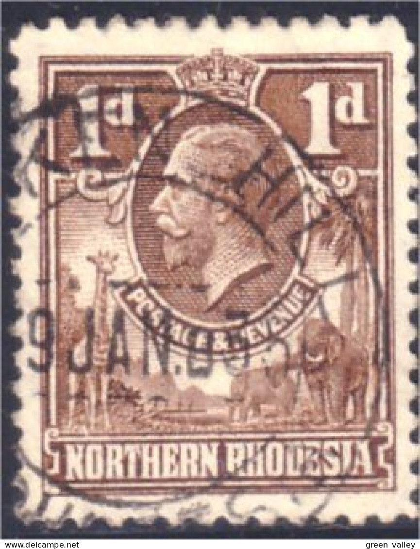 758 Northern Rhodesia Elephant Elephants Elefante Olifant Norsu Edward VII (RHN-8) - Olifanten