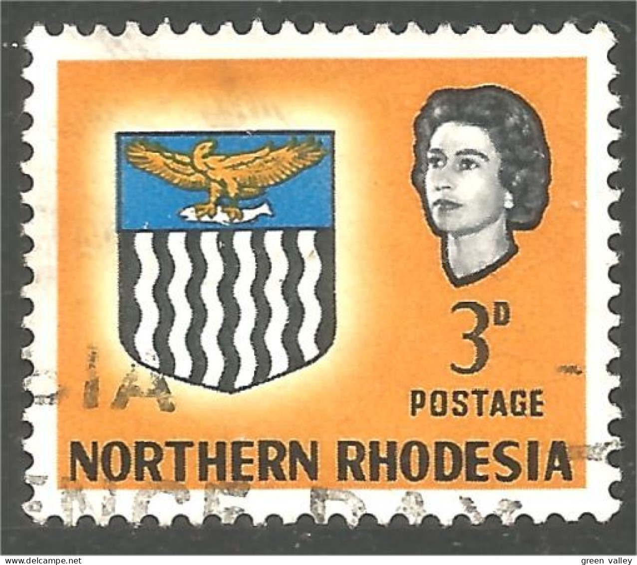 758 Northern Rhodesia Armoiries Coat Of Arms Aigle Eagle Adler Aquila (RHN-14c) - Northern Rhodesia (...-1963)