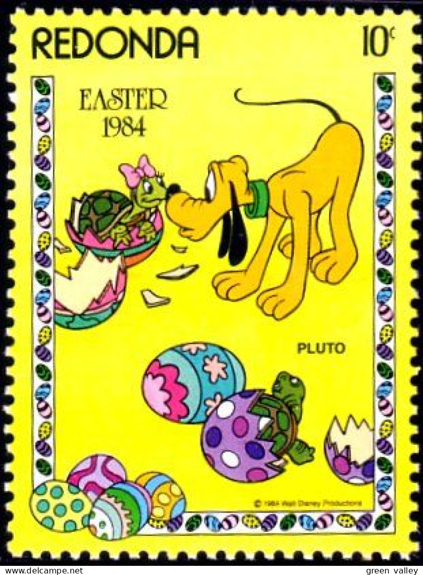 756 Redonda Disney Paques Easter Pluto Tortue Turtle Schildkrote Oeuf Egg MNH ** Neuf SC (RED-26) - Disney