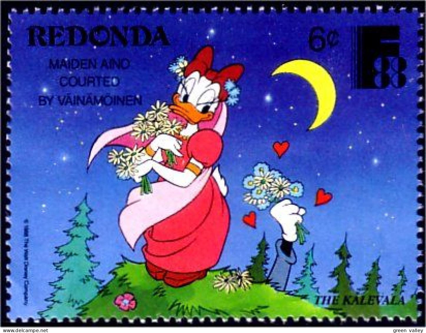 756 Redonda Disney Daisy Lune Moon MNH ** Neuf SC (RED-19a) - Antigua And Barbuda (1981-...)