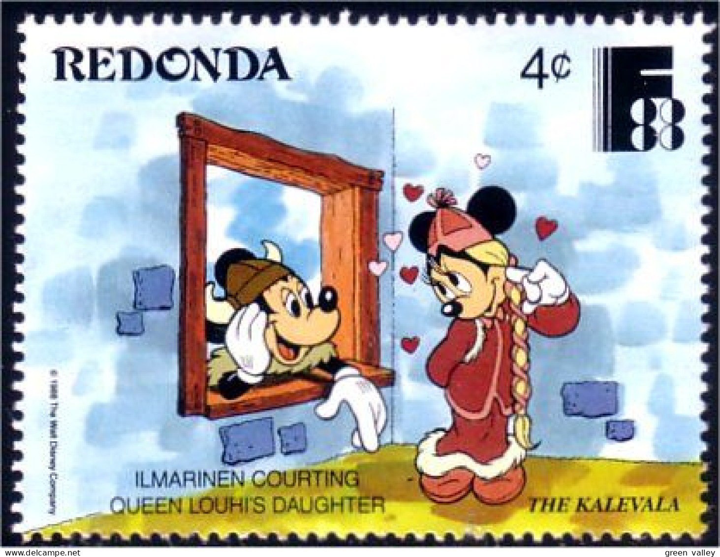 756 Redonda Disney Mickey Minnie MNH ** Neuf SC (RED-17a) - Antigua And Barbuda (1981-...)