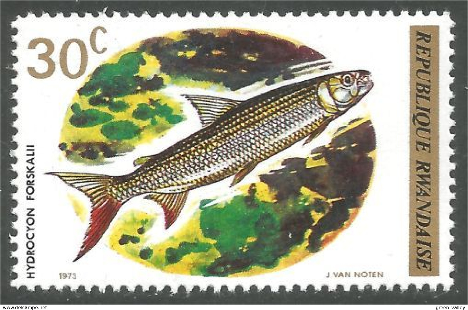 777 Rwanda Poisson Fish Fisch Pesce Pescado Peixe Vis MNH ** Neuf SC (RWA-285a) - Unused Stamps