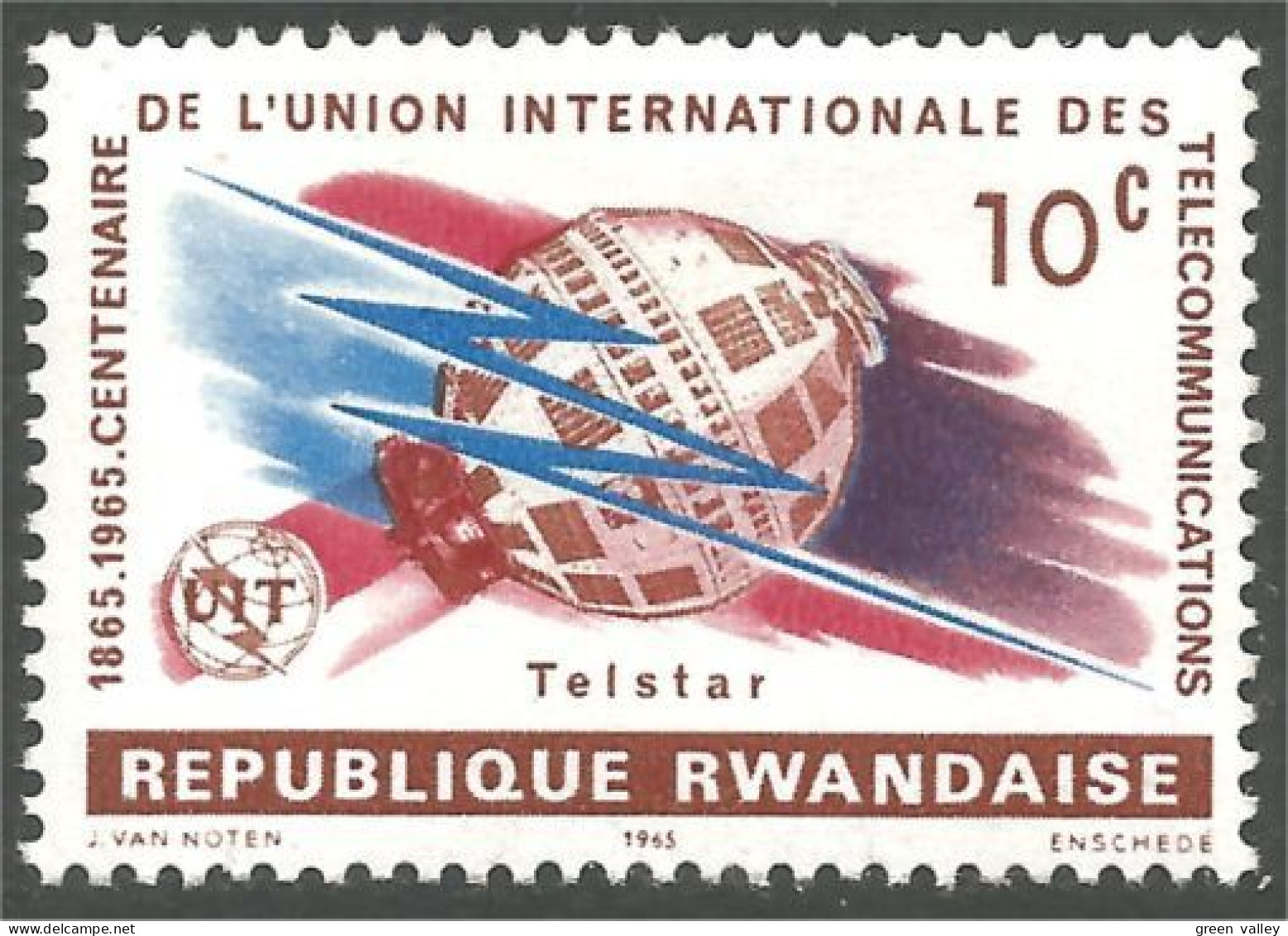 777 Rwanda Telecommunications Satellite Telstar MH * Neuf (RWA-282) - Ungebraucht