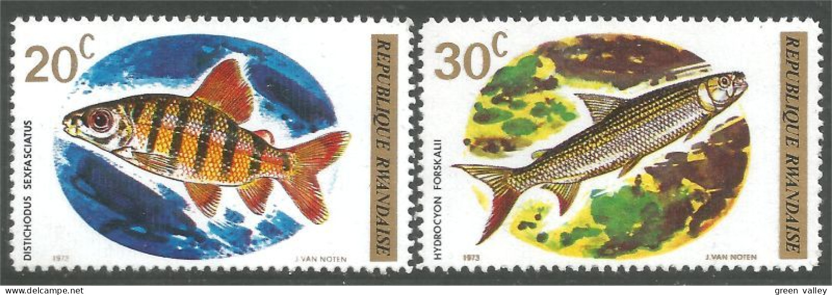 777 Rwanda Poisson Fish Fisch Pesce Pescado Peixe Vis MNH ** Neuf SC (RWA-267) - Brunei (1984-...)