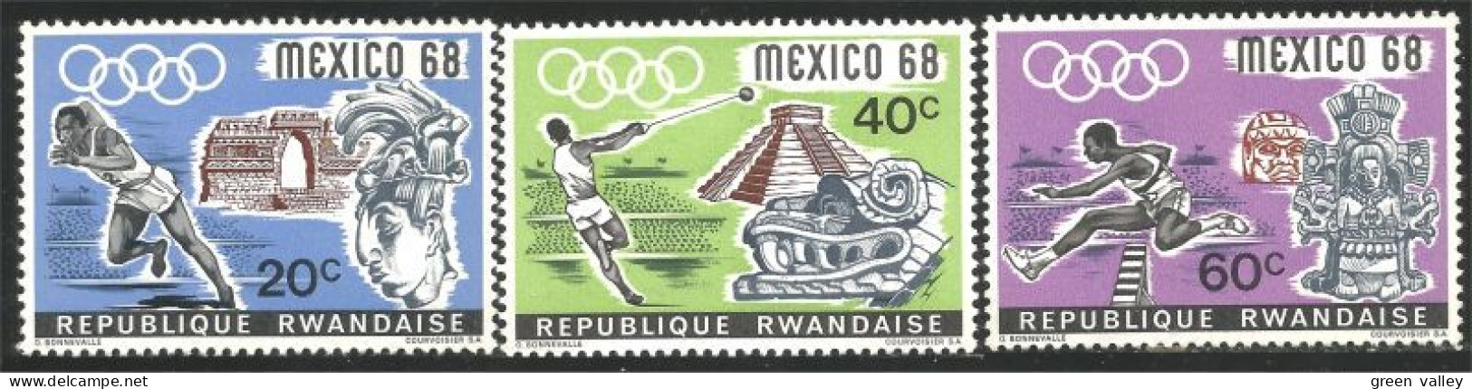 777 Rwanda Olympiques Mexico Olympics **/**/* (RWA-248) - Verano 1968: México