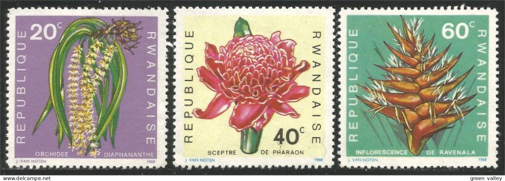 777 Rwanda Fleur Flower Orchidée Orchid Ravelana MNH ** Neuf SC (RWA-247) - Unused Stamps