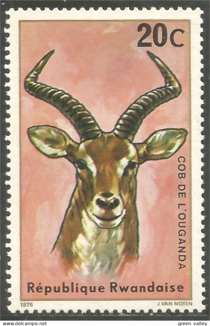 777 Rwanda Cob Antilope Gazelle Antelope MNH ** Neuf SC (RWA-233a) - Sonstige & Ohne Zuordnung