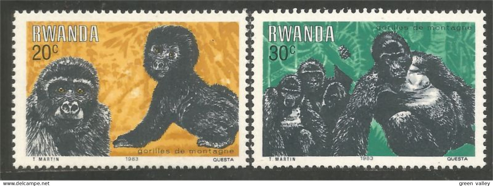 777 Rwanda Singe Monkey Affe Scimmia Gorille Gorilla Aap Mono MNH ** Neuf SC (RWA-236) - Sonstige & Ohne Zuordnung