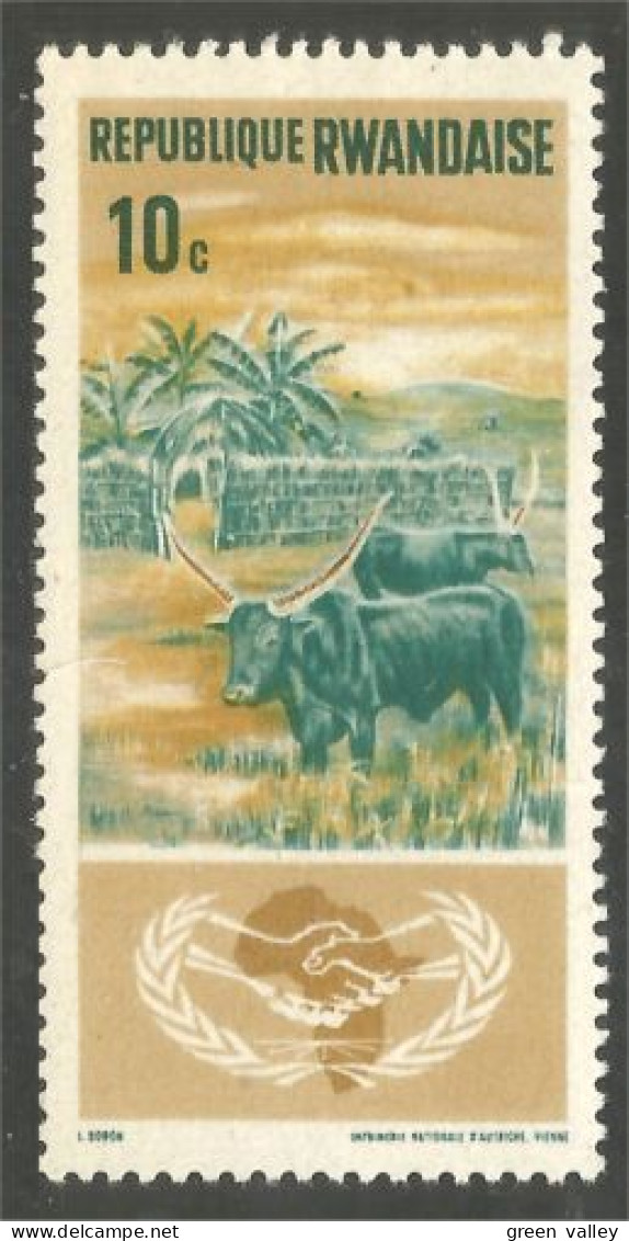 777 Rwanda Elevage Vache Cow Vaca Kuh Koe Mucca Vacca Boeuf Bull MH * Neuf (RWA-229a) - Agricoltura