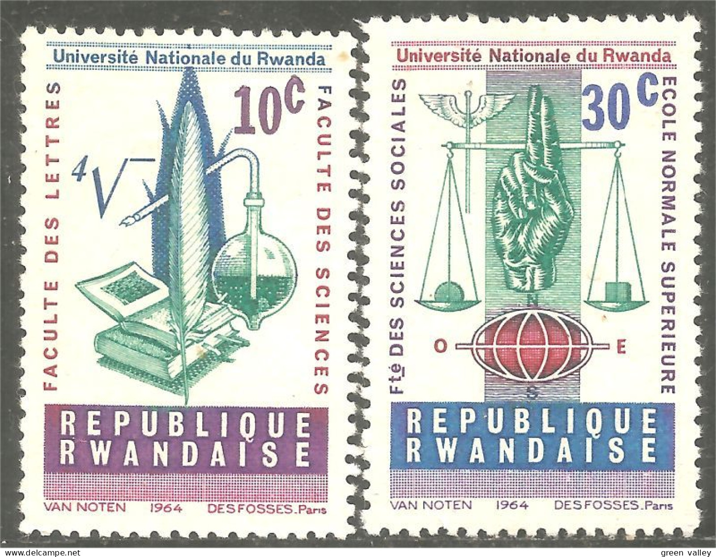 777 Rwanda Livre Book Buch Chimie ChemistryJustice Balance Scale MH * Neuf (RWA-224) - Autres & Non Classés