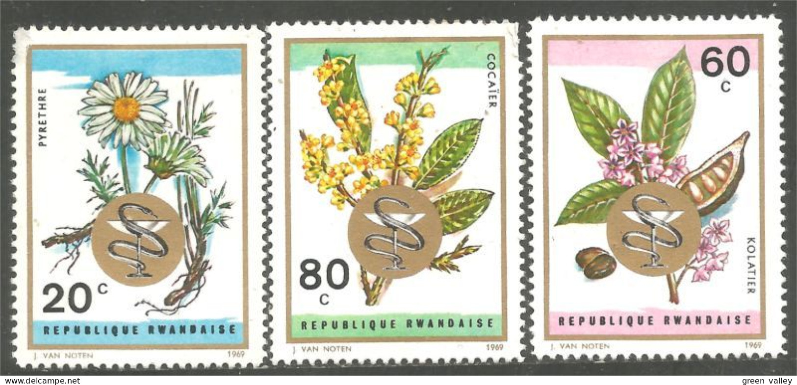 777 Rwanda Fleur Flowers Blume Plantes Médicinales MH * Neuf (RWA-223) - Sonstige & Ohne Zuordnung