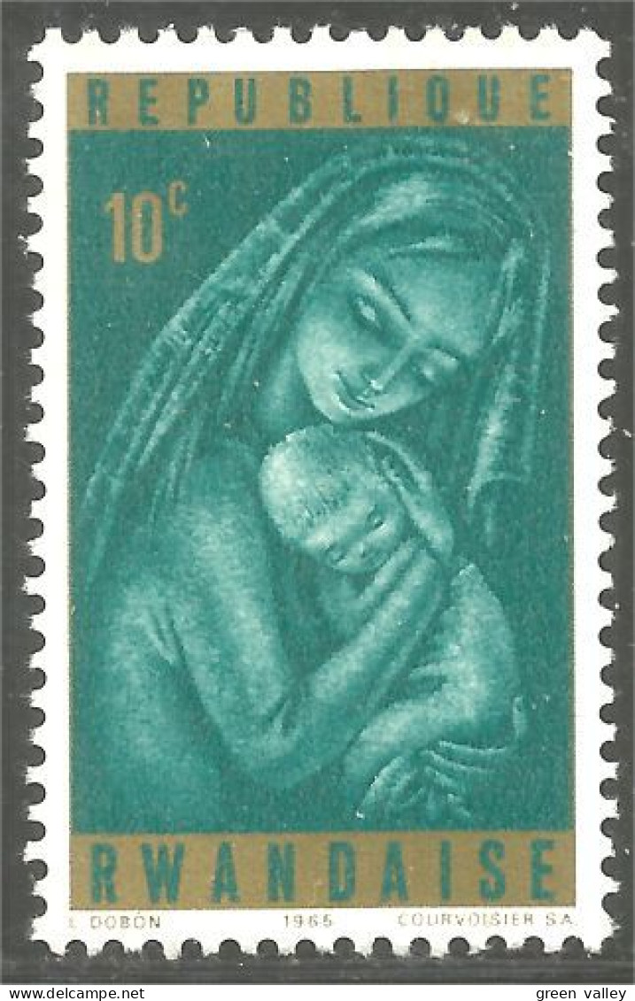 777 Rwanda Madonna Vierge Noel Christmas MH * Neuf (RWA-212a) - Natale