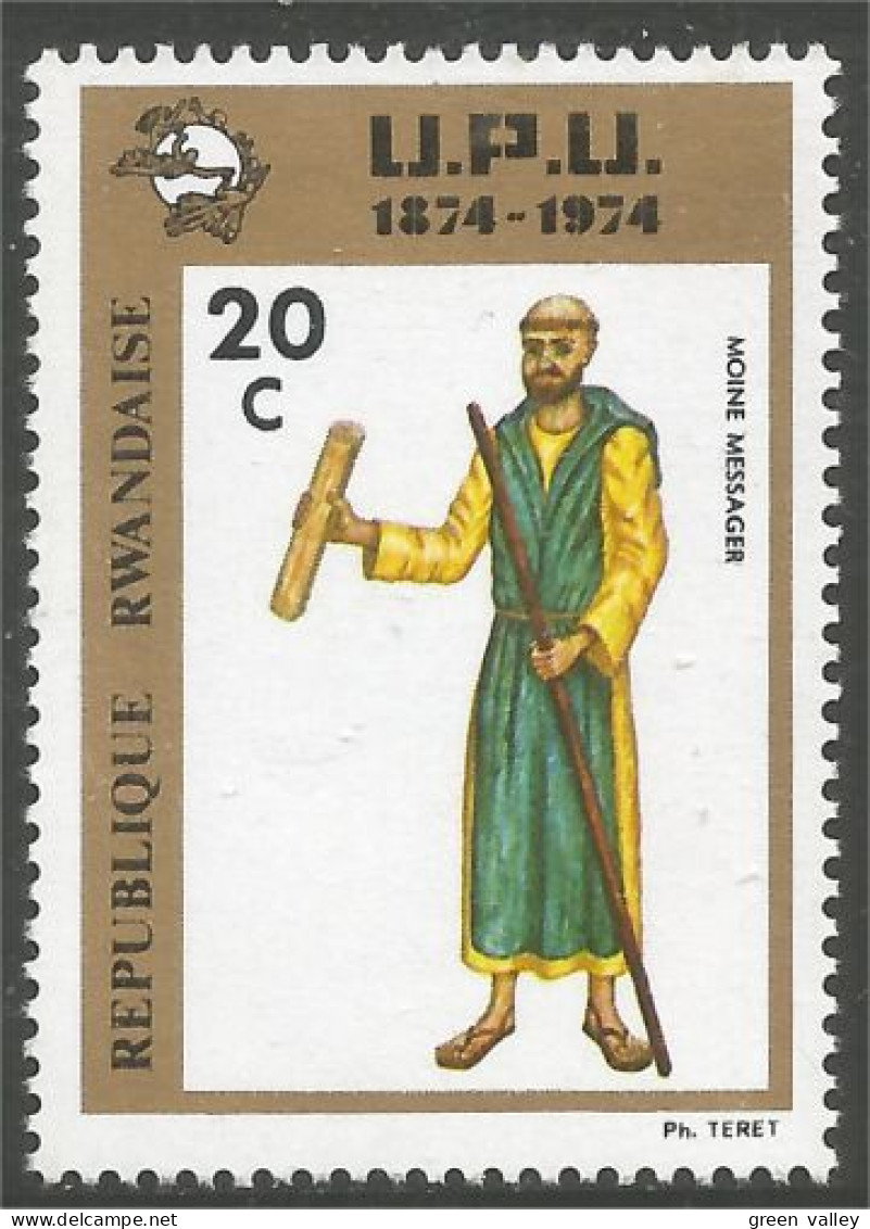 777 Rwanda Moine Messager Messenger Monk UPU MNH ** Neuf SC (RWA-207a) - U.P.U.