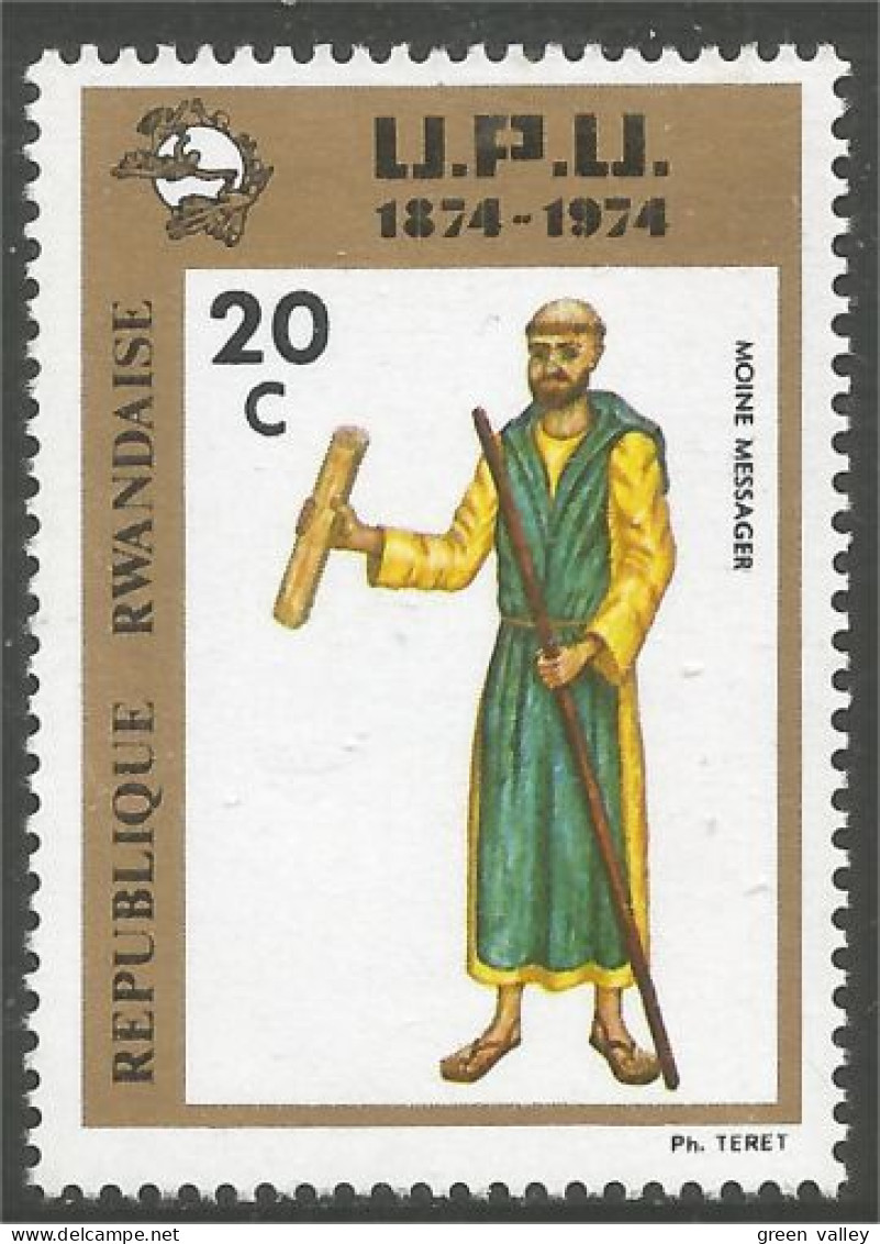 777 Rwanda UPU Moine Messager Messenger Monk MNH ** Neuf SC (RWA-207c) - Unused Stamps