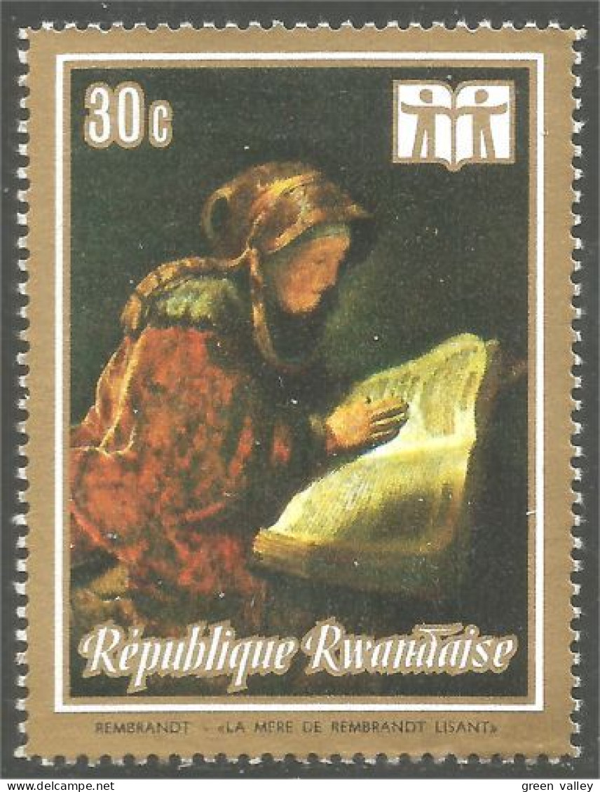 777 Rwanda Rembrandt La Mère Mother Mutter MH * Neuf (RWA-197b) - Rembrandt